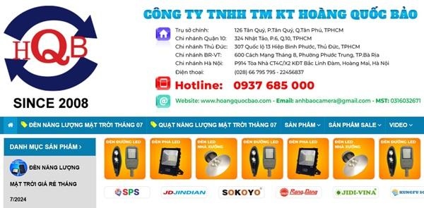 Hoàng Quốc Bảo cung cấp đèn LED panel chất lượng