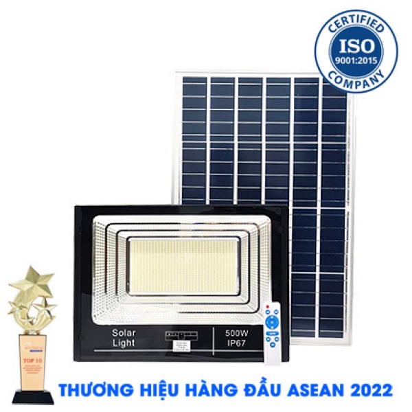 Đèn pha LED năng lượng mặt trời 500W