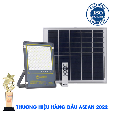 Đèn Chiếu Pha 200W Năng Lượng Mặt Trời CP03.SL.RAD 200W.V2