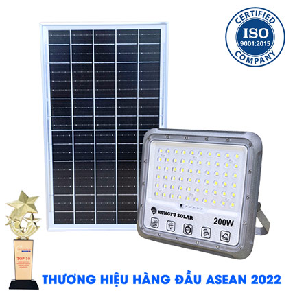 Đèn Pha chống chói Năng Lượng Mặt Trời 200W