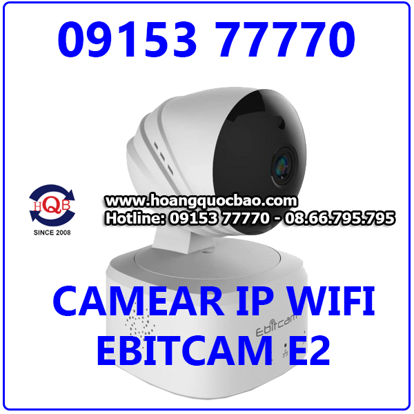 Camera EBITCAM-E2 1.0M(720P) Giá Rẻ Nhất Tặng Thẻ Nhớ 16GB