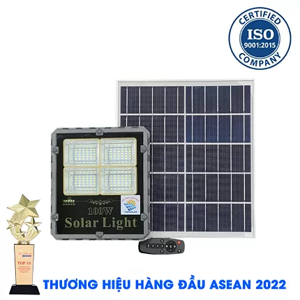 ĐÈN 100W NĂNG LƯỢNG MẶT TRỜI - ĐÈN LED BÁO PIN  - MẪU MỚI 2020 TOPSOLAR  TS - 85100L - Solar Light 100W