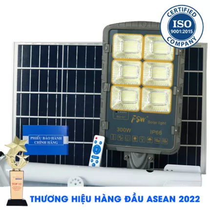 Đèn đường NLMT 300w 6 khoang mẫu mới - Solar Light 300W